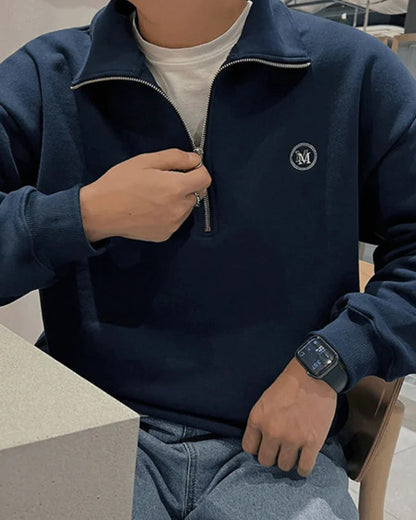 Felpa con Zip in Cotone | Comfort Quotidiano e Vestibilità Regolare