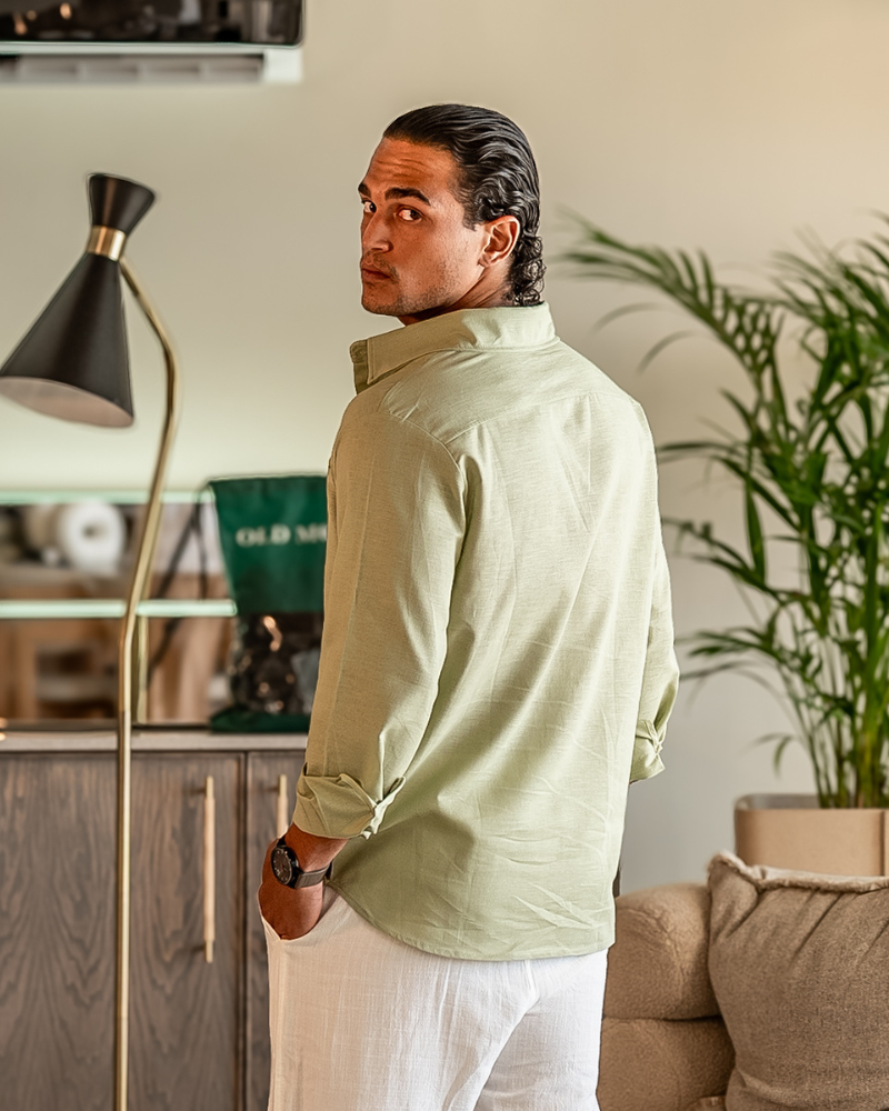 Camicia in Lino 100% | Comfort Traspirante e Vestibilità Rilassata