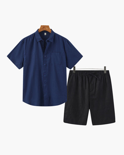 Combo in Lino Estivo | Camicia e Pantaloni Corti