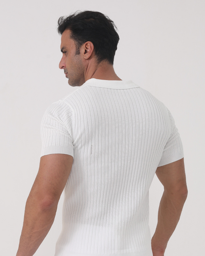 Polo a Coste in Cotone | Comfort e Stile Essenziale
