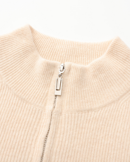 Maglione con Zip Elegante | Comfort Quotidiano e Stile Pulito