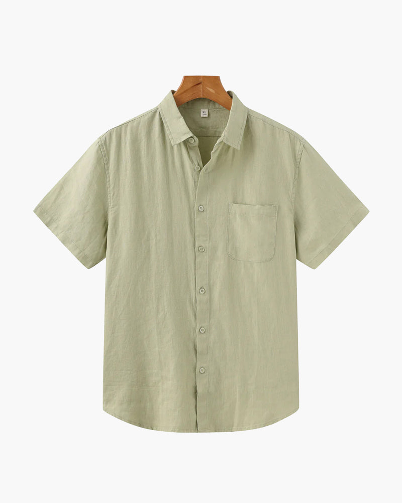 Camicia in Lino Manica Corta | Fresca e Traspirante