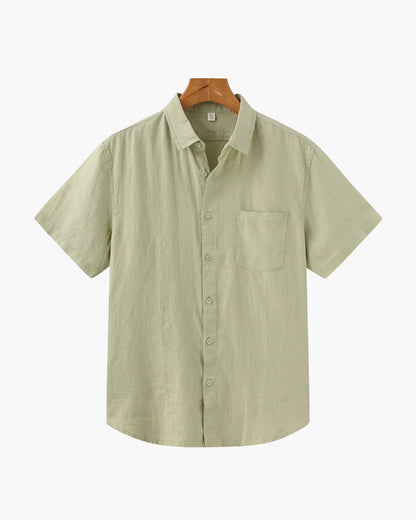 Camicia in Lino Manica Corta | Fresca e Traspirante