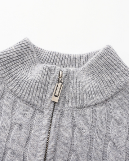 Maglione in Cashmere con Mezza Zip | Comfort ed Eleganza