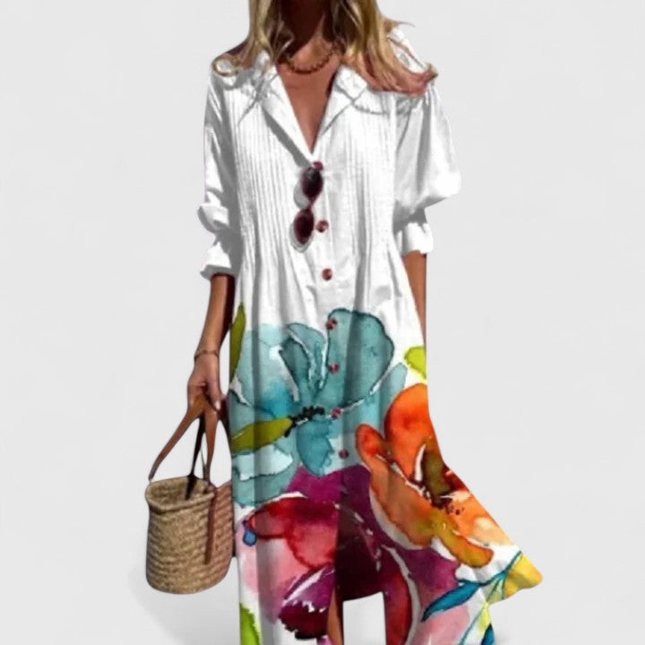 Abito Boho Elegante | Stile Libero e Finitura Raffinata