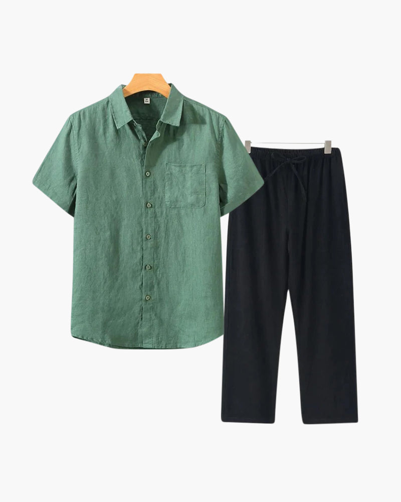 Velliani Linen Combo | Outfit in Lino Leggero e Coordinato