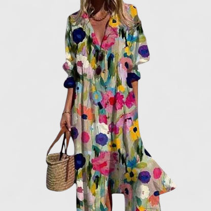 Abito Boho Elegante | Stile Libero e Finitura Raffinata