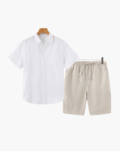 Combo in Lino Estivo | Camicia e Pantaloni Corti