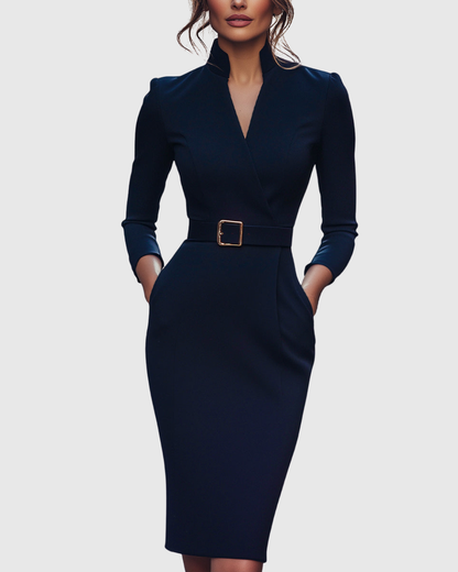 Abito Midi Raffinato | Vestibilità Sartoriale e Comfort