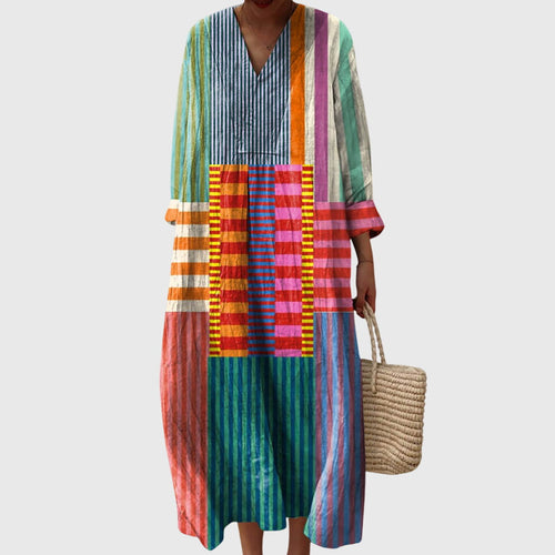 Vestito Geometrico | Motivo Strutturato e Stile Contemporaneo