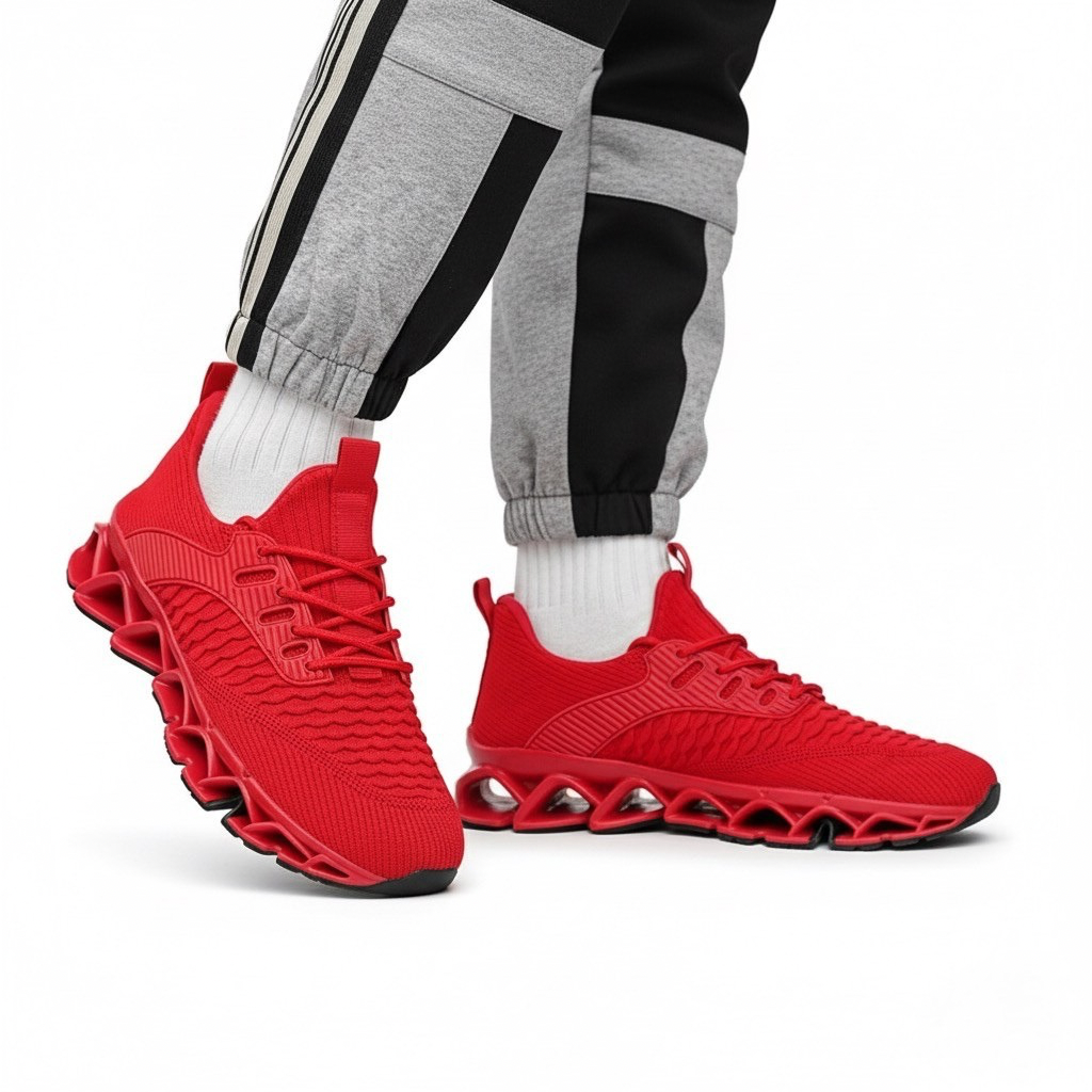 Sneakers con Rialzo Interno e Suola Strutturata | Comfort