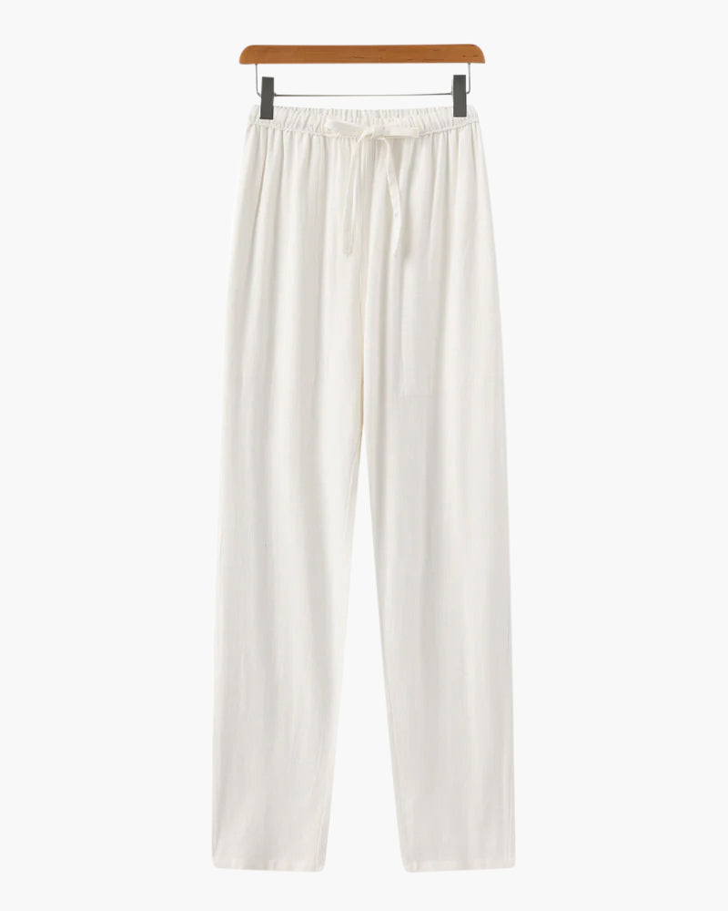 Pantaloni in Lino Slim Fit | Vestibilità Pulita e Comfort Estivo