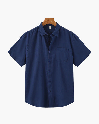 Camicia in Lino Manica Corta | Fresca e Traspirante