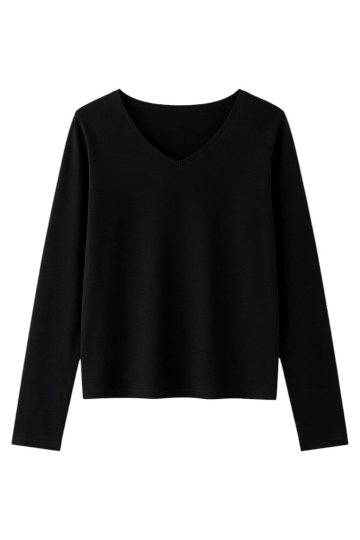 Maglia con Scollo V e Vestibilità Regolare in Misto Lana | Ideale per la Mezza Stagione