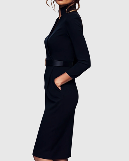 Abito Midi Raffinato | Vestibilità Sartoriale e Comfort