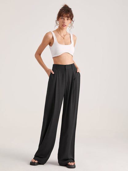 Pantaloni Vita Alta Gamba Larga | Eleganza Fluida