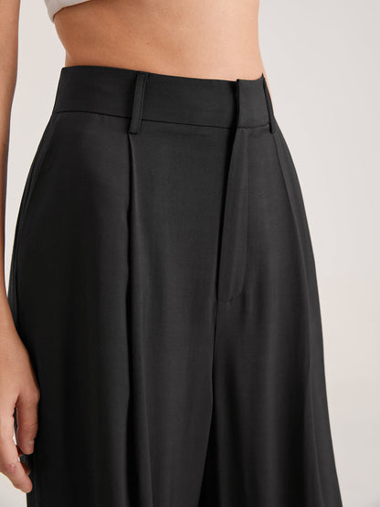 Pantaloni Vita Alta Gamba Larga | Eleganza Fluida