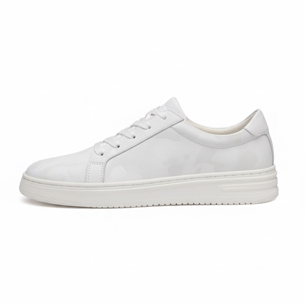 Sneakers con Rialzo Interno e Texture Discreta | Comfort