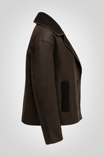 Giacca Vintage Effetto Pelle | Giacca Corta Stile Classico