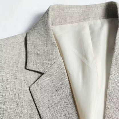 Blazer Elegante con Revers e Bottone Singolo | Stile Formale