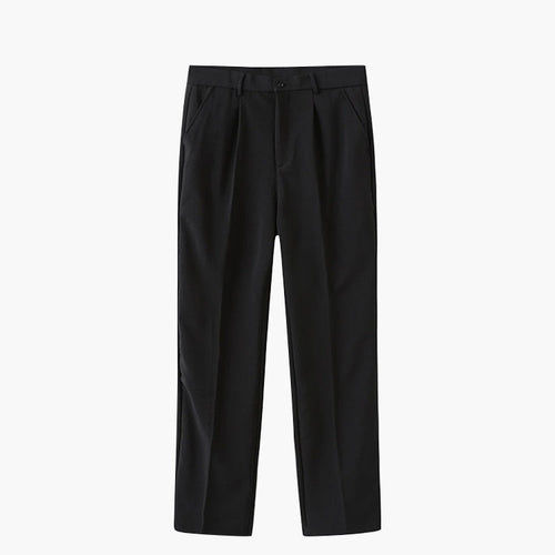 Pantaloni Slim con Pieghe | Passanti Cintura e Vestibilità Affusolata
