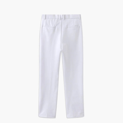 Pantaloni Slim con Pieghe | Passanti Cintura e Vestibilità Affusolata