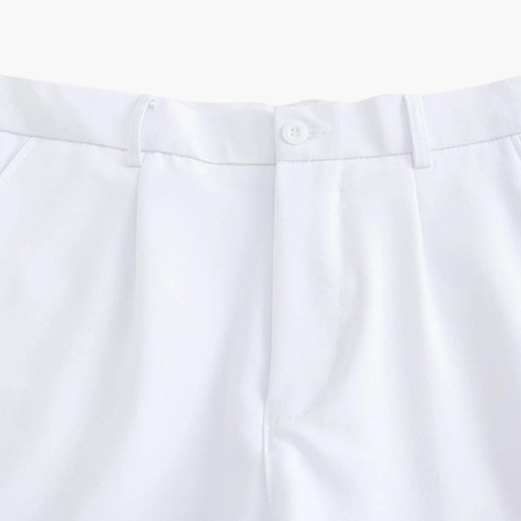 Pantaloni Slim con Pieghe | Passanti Cintura e Vestibilità Affusolata