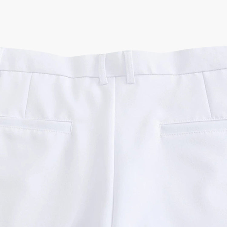 Pantaloni Slim con Pieghe | Passanti Cintura e Vestibilità Affusolata