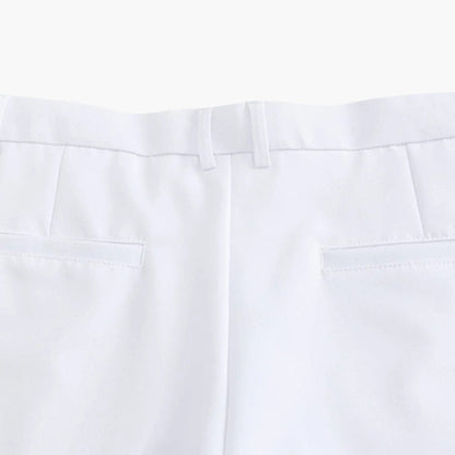 Pantaloni Slim con Pieghe | Passanti Cintura e Vestibilità Affusolata
