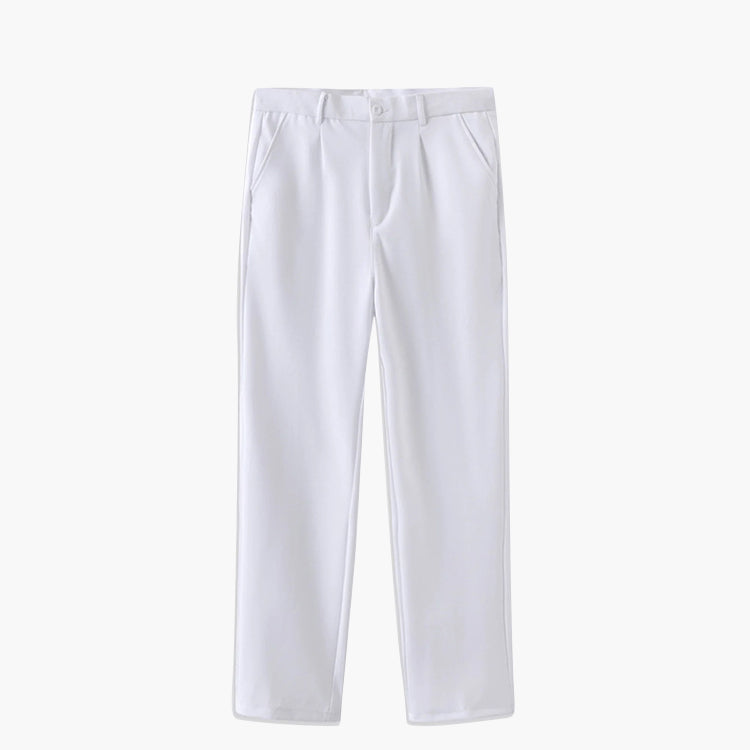 Pantaloni Slim con Pieghe | Passanti Cintura e Vestibilità Affusolata