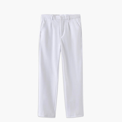Pantaloni Slim con Pieghe | Passanti Cintura e Vestibilità Affusolata