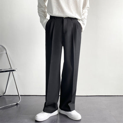 Pantaloni Slim con Pieghe | Passanti Cintura e Vestibilità Affusolata