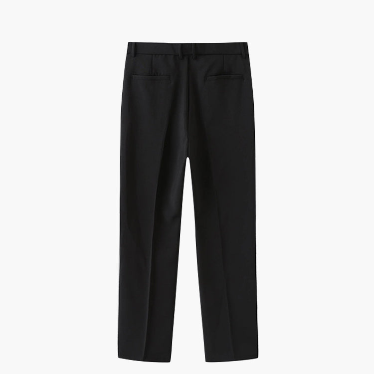 Pantaloni Slim con Pieghe | Passanti Cintura e Vestibilità Affusolata