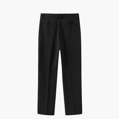 Pantaloni Slim con Pieghe | Passanti Cintura e Vestibilità Affusolata