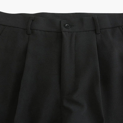 Pantaloni Slim con Pieghe | Passanti Cintura e Vestibilità Affusolata