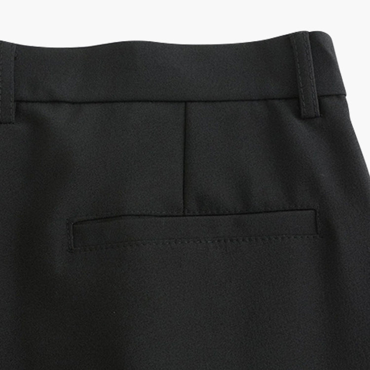 Pantaloni Slim con Pieghe | Passanti Cintura e Vestibilità Affusolata