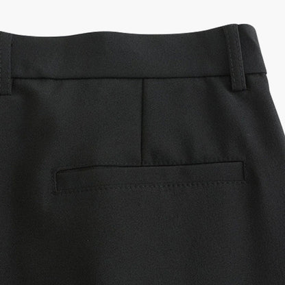 Pantaloni Slim con Pieghe | Passanti Cintura e Vestibilità Affusolata