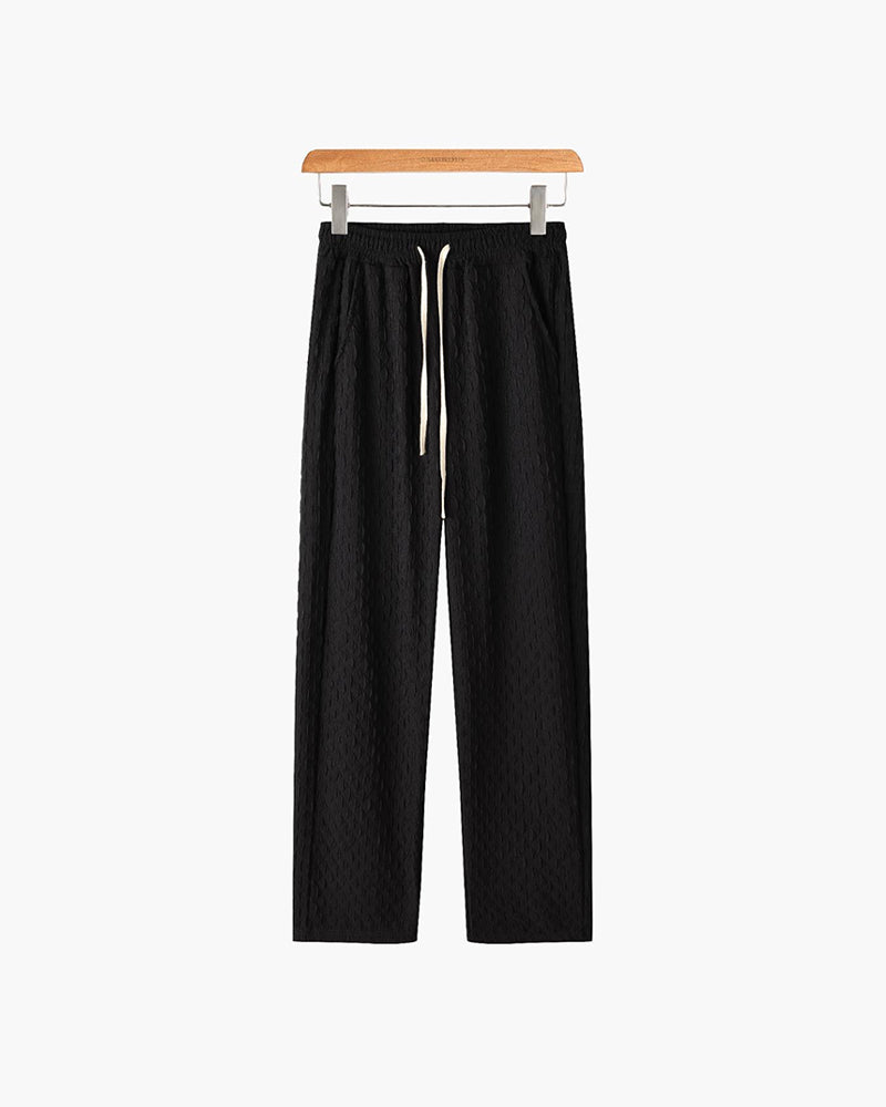 Pantaloni Jacquard da Uomo | Mix di Cotone Oversized Comfort