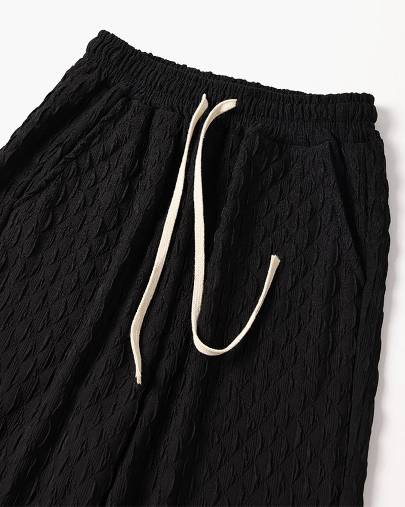Pantaloni Jacquard da Uomo | Mix di Cotone Oversized Comfort