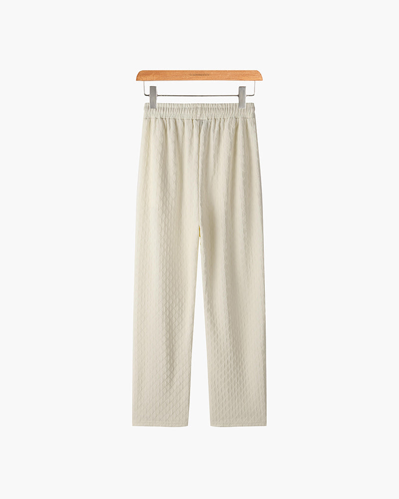 Pantaloni Jacquard da Uomo | Mix di Cotone Oversized Comfort
