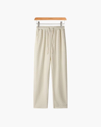 Pantaloni Jacquard da Uomo | Mix di Cotone Oversized Comfort