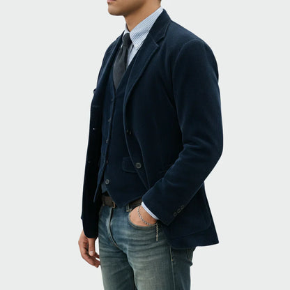 Blazer in Corduroy con Revers Classico | Stile Casual Elegante