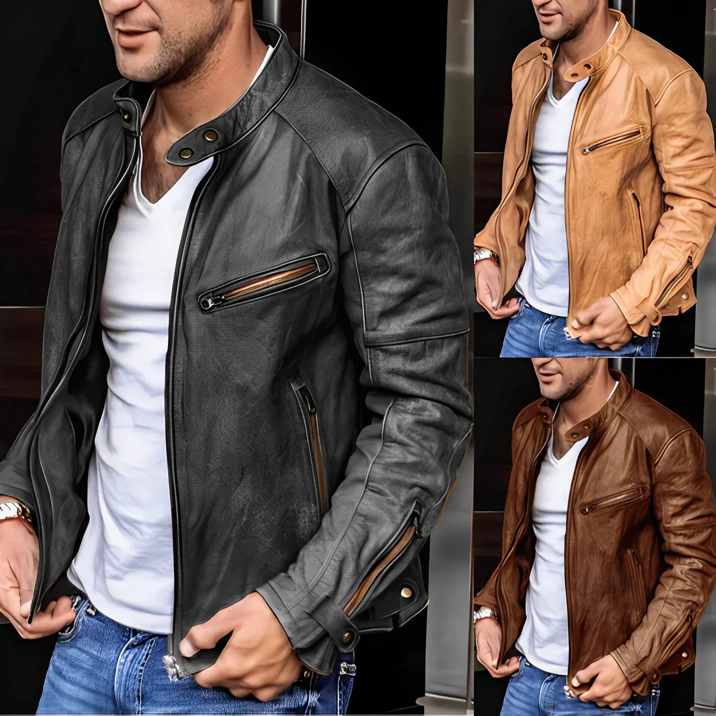 Giacca Moderna con Zip | Eleganza Urbana