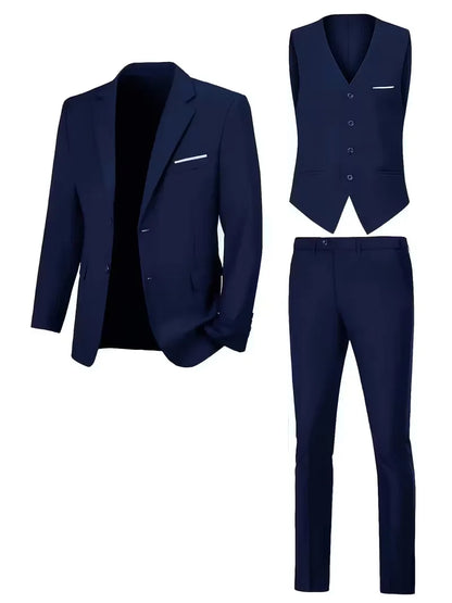 Completo Tre Pezzi Slim Fit Elegante | Abito Cerimonia