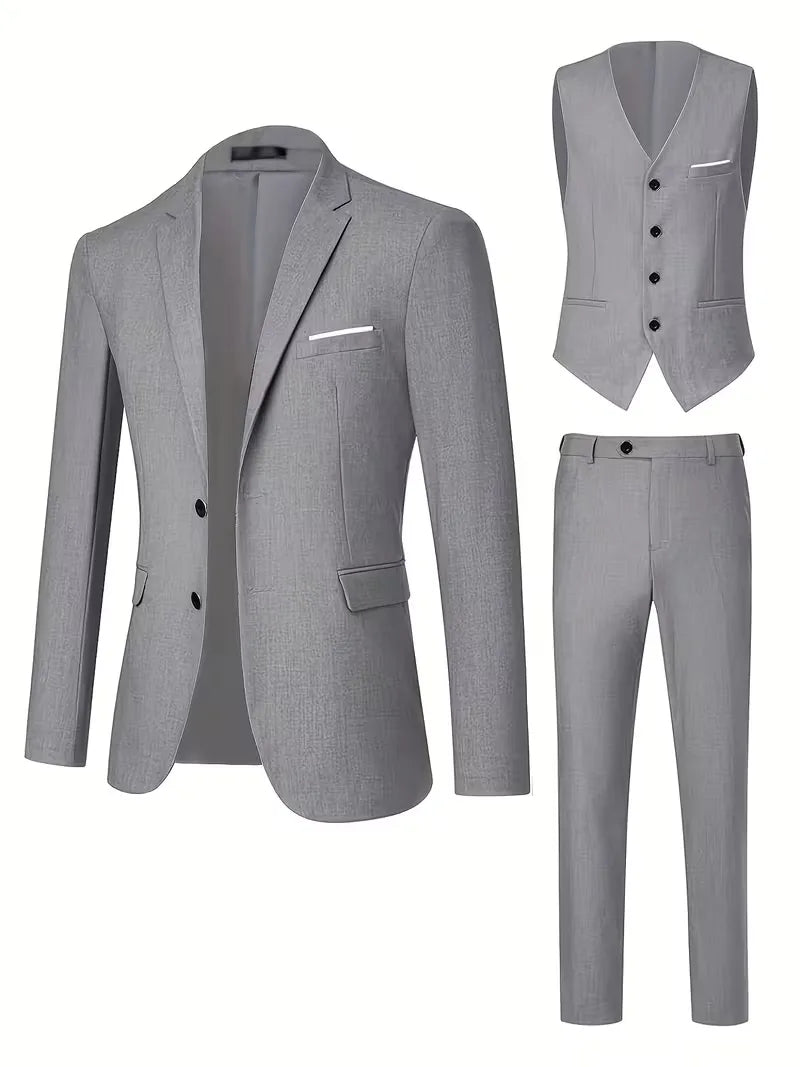 Completo Tre Pezzi Slim Fit Elegante | Abito Cerimonia