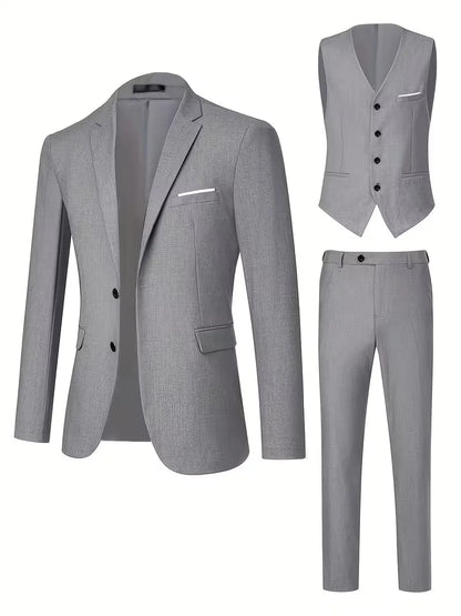 Completo Tre Pezzi Slim Fit Elegante | Abito Cerimonia