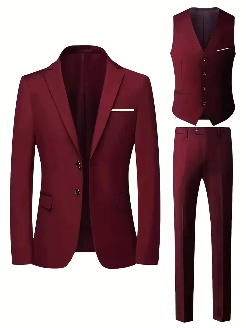 Completo Tre Pezzi Slim Fit Elegante | Abito Cerimonia