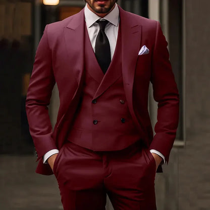 Completo 3 Pezzi Elegante | Blazer Gilet e Pantaloni