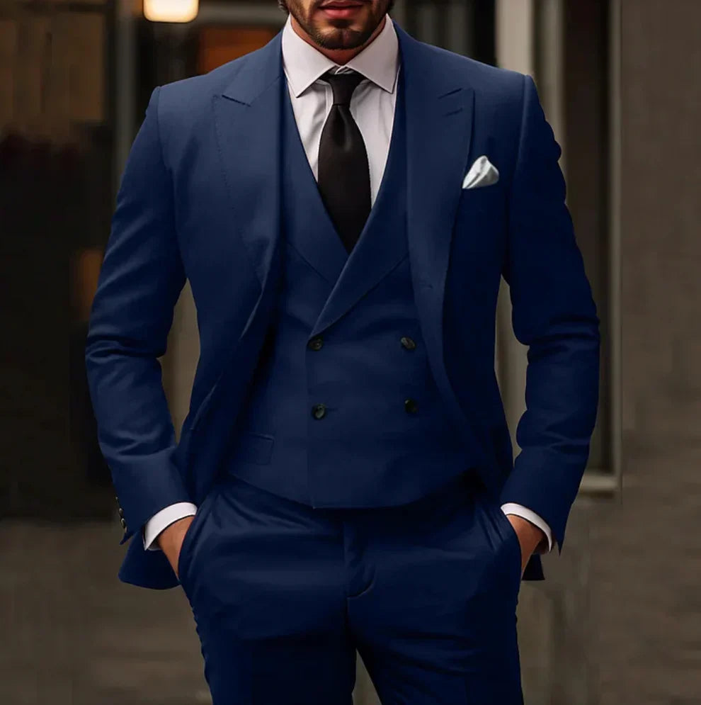 Completo 3 Pezzi Elegante | Blazer Gilet e Pantaloni
