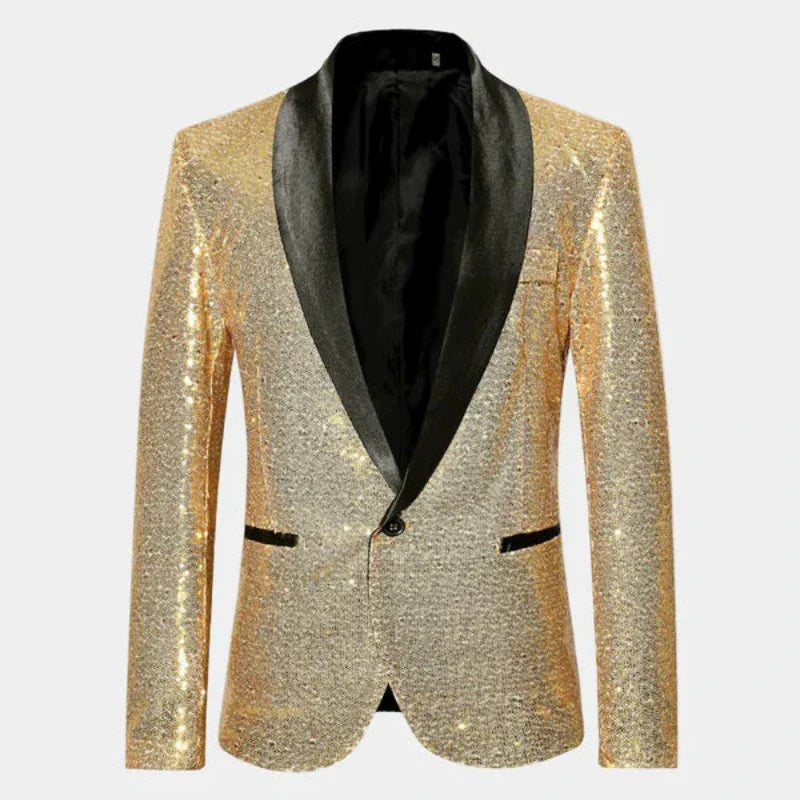 Blazer Smoking con Finitura Glitter | Eleganza da Sera